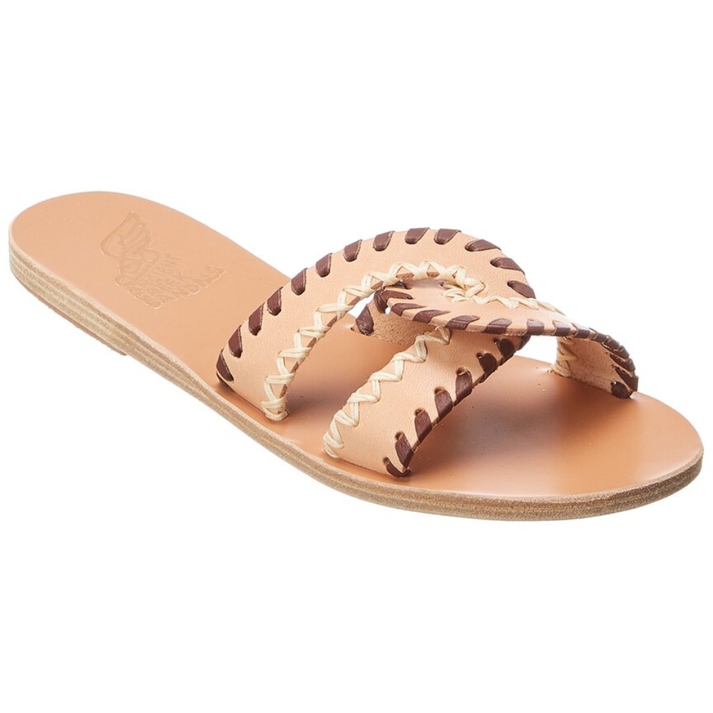 *NWB* Ancient Greek Sandals Desmos Whipstitch Slides, 39